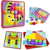 Cute Mushroom Nail DIY Cartoon Handmade Toys Children's Montessori Educational Toys Intelligent 3D Puzzle Game Jigsaw Board Gift 6