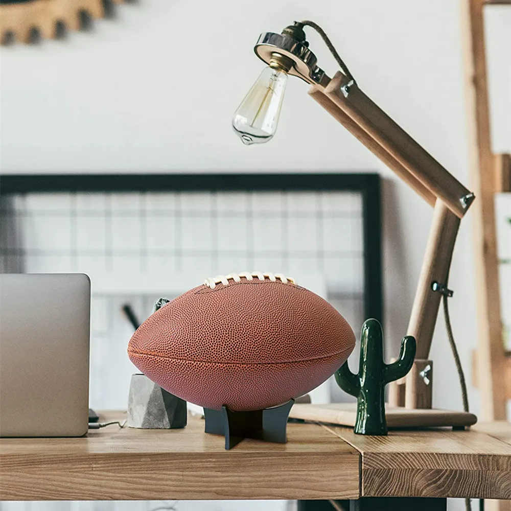 Acrylic Ball Holder Basketball Display Stand Football Volleyball Soccer Display Stand Triangle Rack Sports Ball Storage Bracket 4