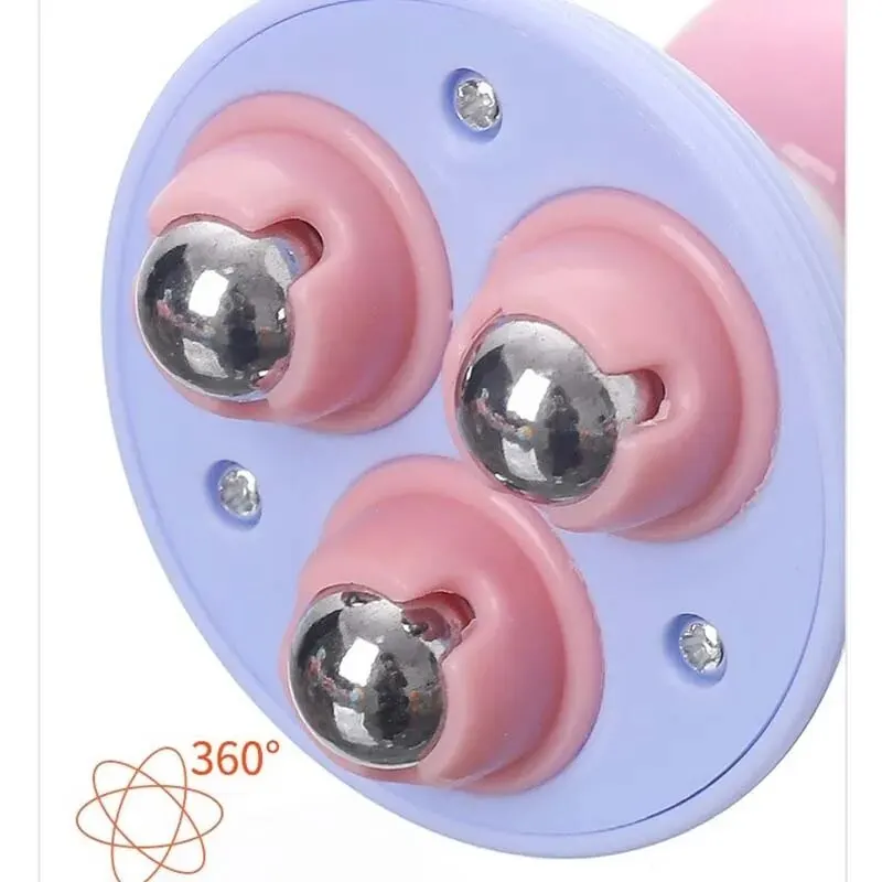 Roller massager handheld magnetic bead meridian brush body muscle relaxation