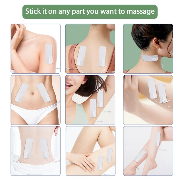 10/20Pcs Physiotherapy Tens Electrode Pads For EMS Muscle Stimulator Pulse Therapy Massager Conductive Gel Patch Acupuncture 4