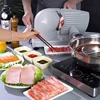 Meat Slicer, Electric Deli Food Slicer w/ Removable Stainless Steel Blades, Adjustable Thickness Meat Slicer for Home Use 5