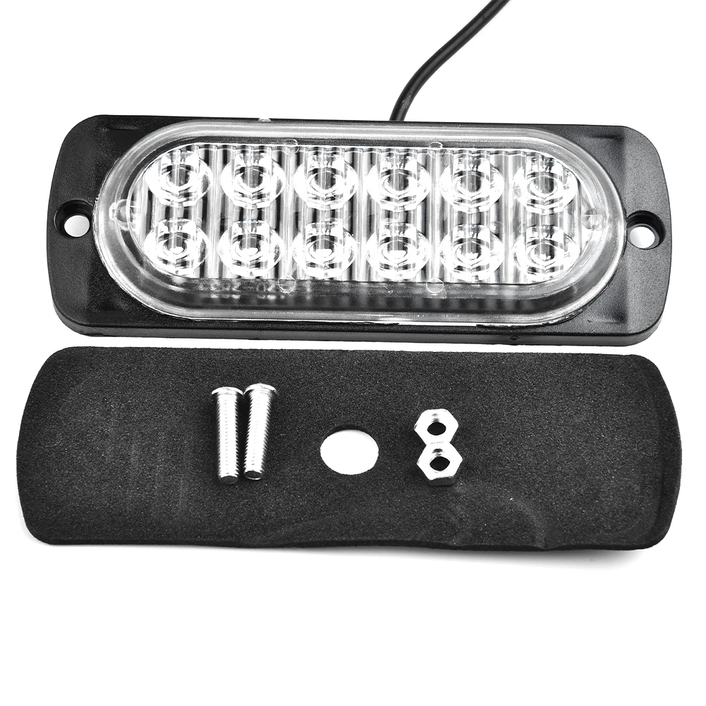 

Durable Practical Working Lamps 1 Kit Top Hot Plastic Spare Transparent Lens Black Housing Truck Bulbs DC 12V-24V