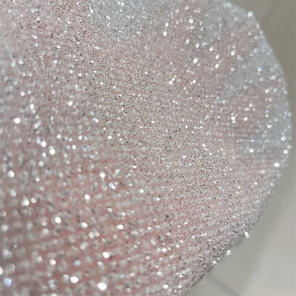Superdensity-Silver Glitter Net Yarn, Hot Diamond Spray, Hot Stamping  Wedding Dress Fabric, RS1719 - AliExpress 15