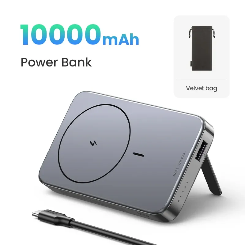 UGREEN 10000mAh Power Bank Magsafe Wireless Portable PD 20W Magnetic Fast Charge for iPhone 16 15 14 13 12 Pro Max PB206