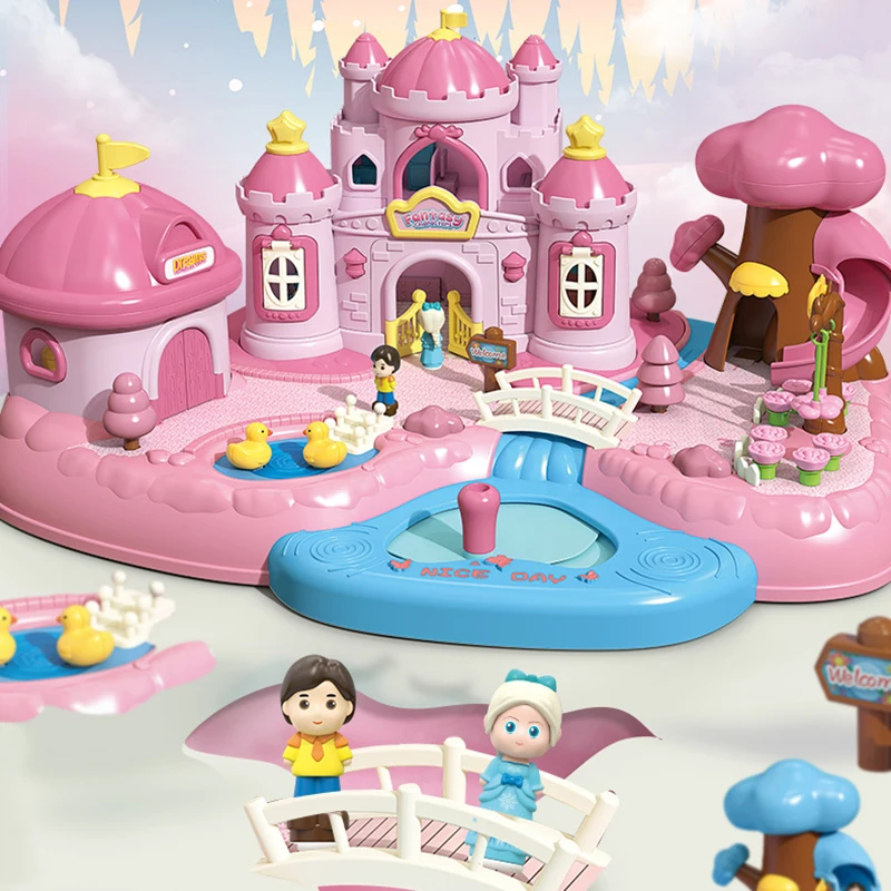 Magnetic Princess Castle Dollhouse Playset for Girls
