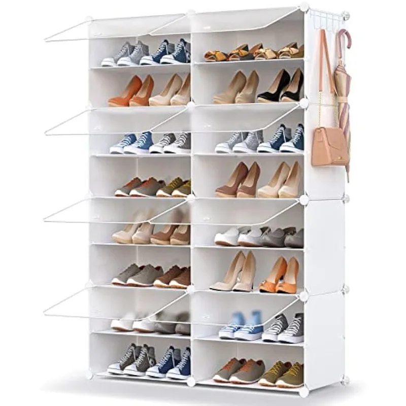 

HOMICKER Shoe Storage,48 Pairs Shoe Rack Organizer for Closet Shoe Cabinet with Door Shoe Shelves for Closet,Entryway,Hallway