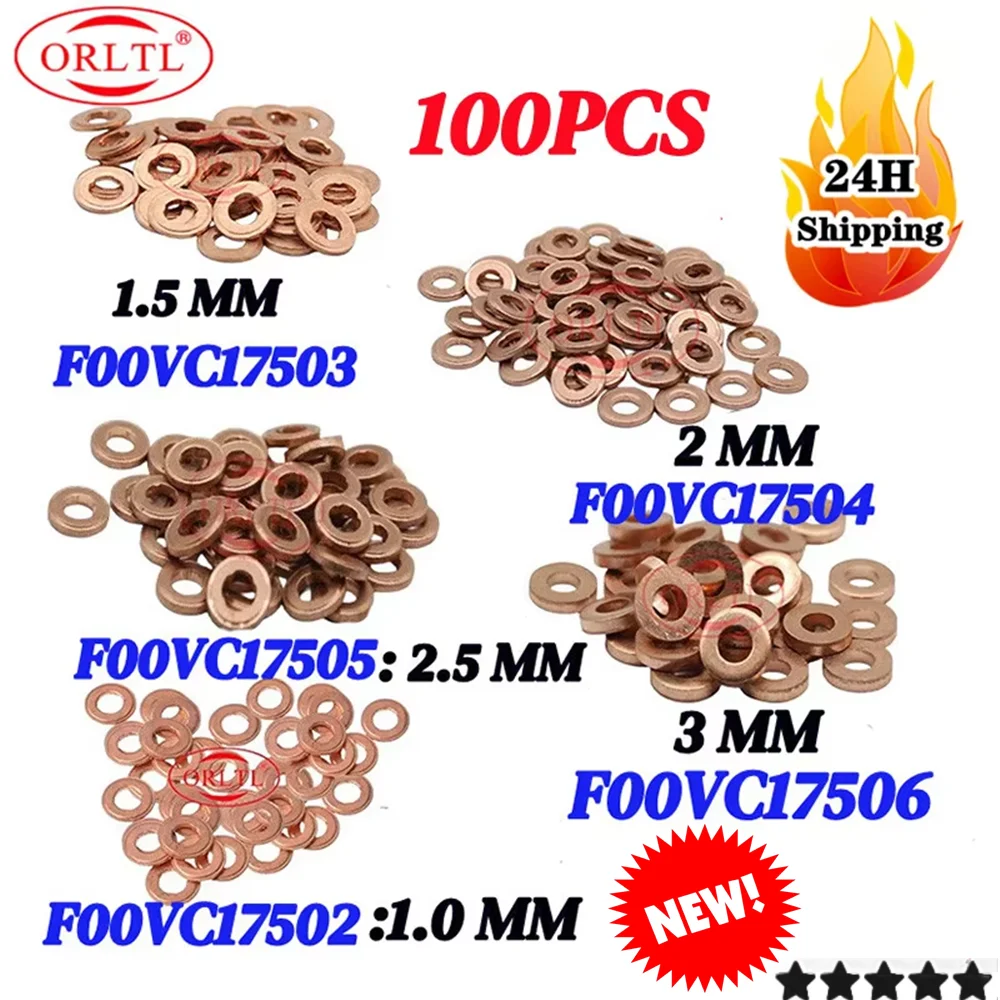 4PCS 338183A000 Diesel Fuel Injector Copper Washers/Seal FOR HYUNDAI