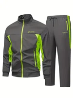 Ensemble deux pièces homme printemps-automne : sweat à capuche et pantalon décontracté multi-poches pour activités de plein air 4