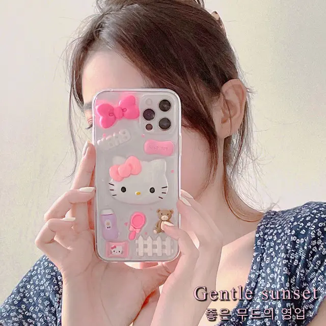 Kawaii Hello Kitty Phone Case Y2k Anime Case For Iphone 14 Plus 13 