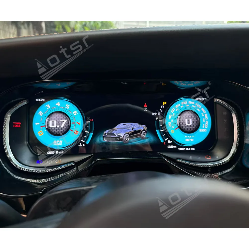 Panel de Instrumentos Digital para Ford Mustang GT GT500 2009-2014, Pantalla Virtual de Cabina, Velocímetro, Accesorios para Auto 5