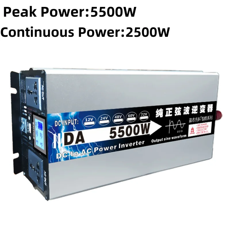 Inversor De Onda Sinusoidal Pura 48V/60V/72V A 220V - Potencia Hasta 20000W Para Electrodomésticos