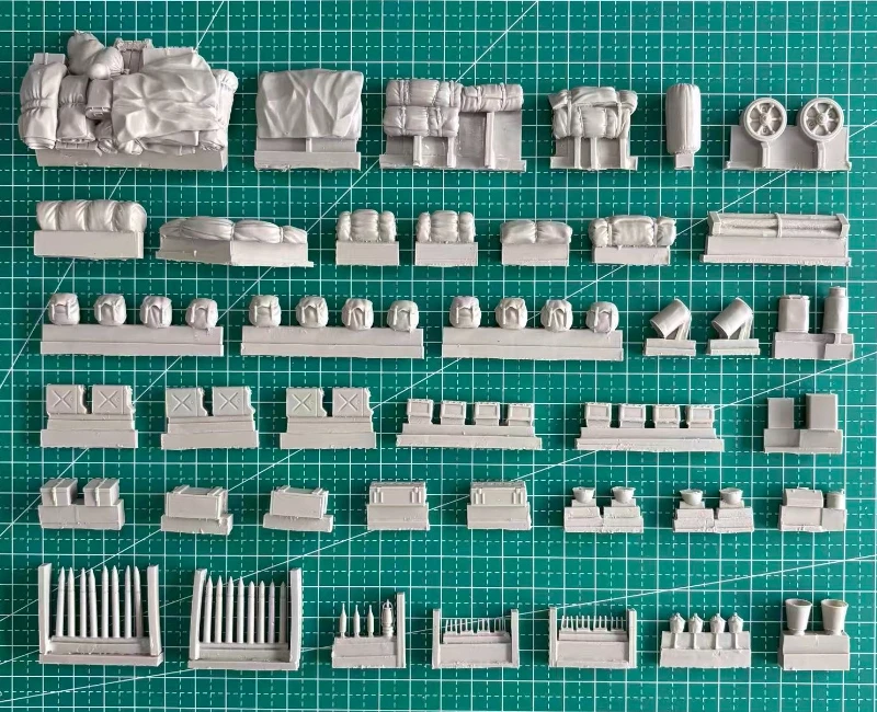 1/35 스케일 다이캐스트 수지 모델 조립 키트 미 육군 M10 탱크 보관 세트(탱크 없음) 조립되지 않고 도색되지 않음