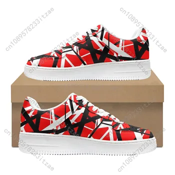 Van Evh 1984 Stripes Halen Shoes AF Basketball Rock Band 5150 Men Women Sports Flats Force Sneakers Lace Up Mesh Custom Shoe 3D 1