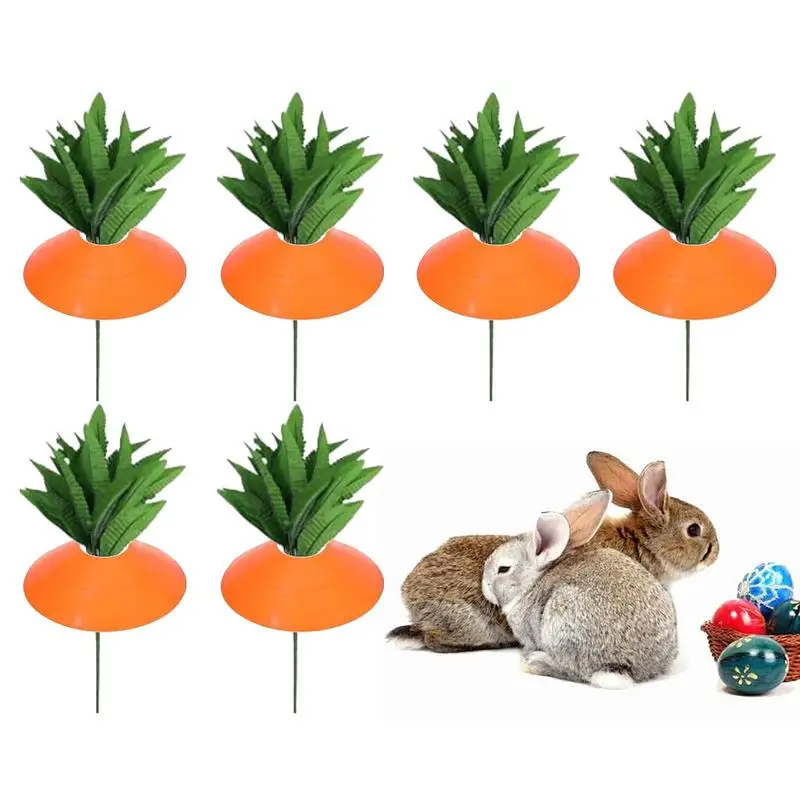 

Carrots Yard Decor Decorative Yard Stake Sign Garden Stakes Carrot Ornament For Easter Garden Gifts Kids Home Party Supplies