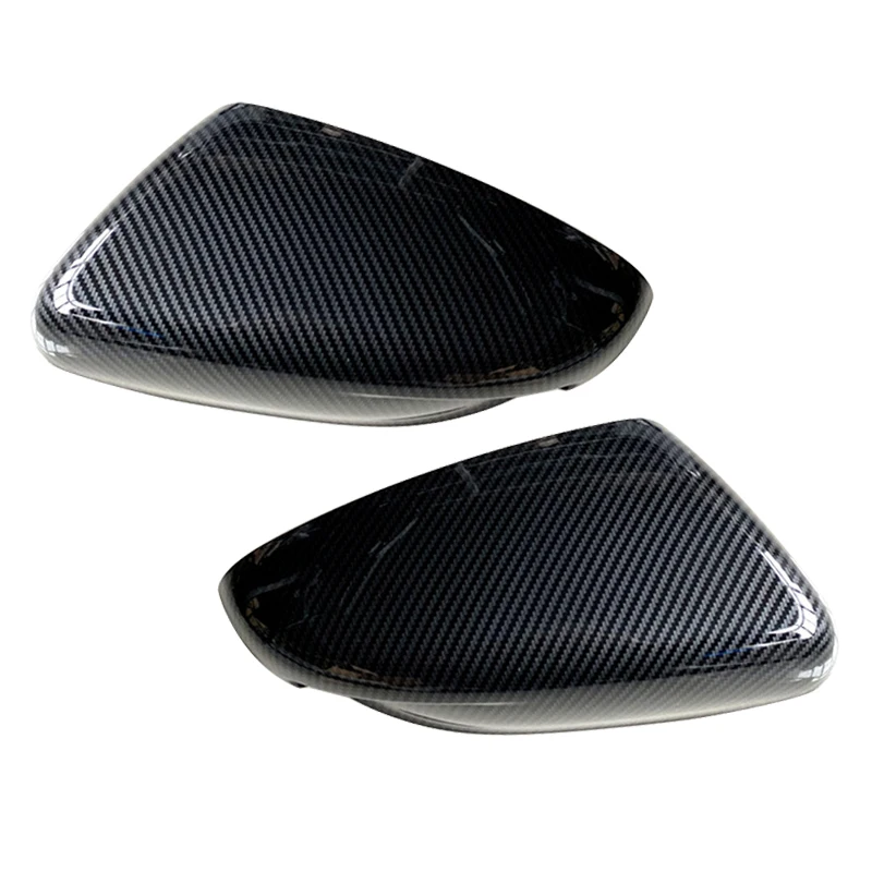 

1 Pair Door Side Rear View Mirror Cover Cap Trim Without Turn Signal Light Hole Carbon Fiber Style ABS Fit for Kia K3 2013-2017