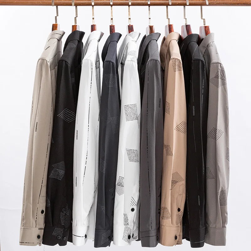 New Designer Casual Shirt for Men with Unique 3D Pattern Vintage Button-up Stripes Fashion Bamboo Fiber Original Men's Shirts XL