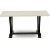 VT626 V-Style Kitchen Dining Table - a Rectangle Wooden Table Top with Stylish Legs, 36x60 Inch, Multi-Color 4