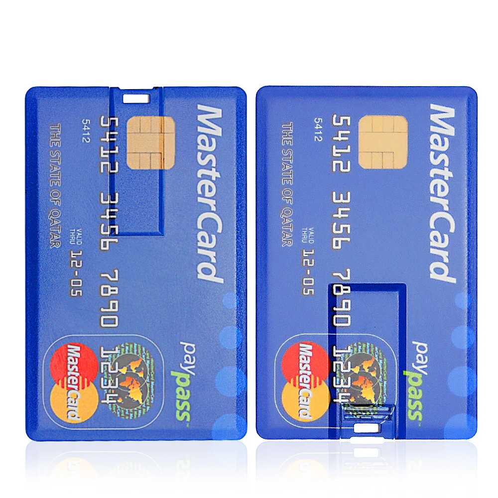 Waterproof Super Slim Credit Card USB 2.0 Flash Drive 64GB 4GB 8GB 16GB 32GB Bank Card Model Memory Stick u disk