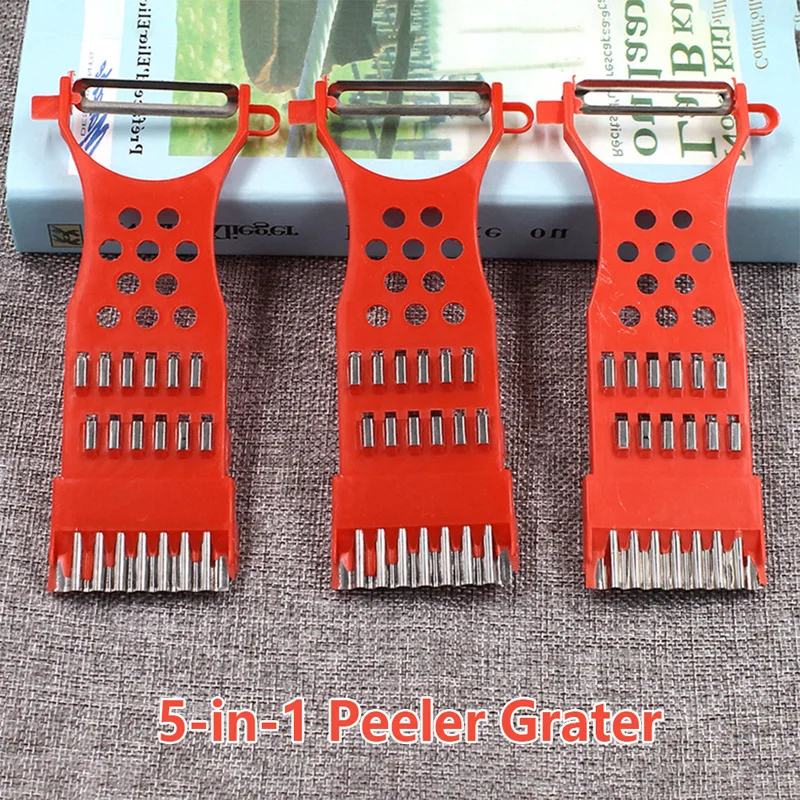 

5-in-1 Peeler Grater Multipurpose Household Vegetable Garlic Potato Slicer Grind