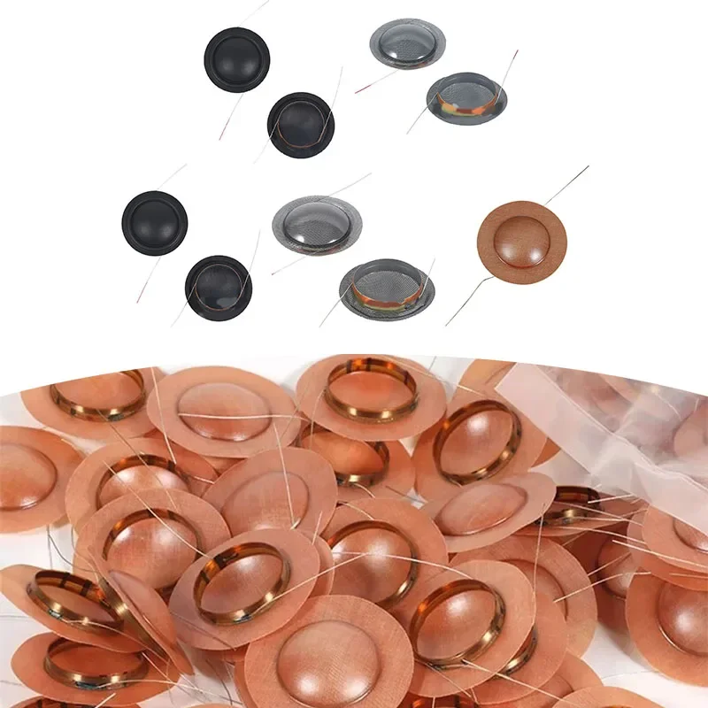 20mm 25.5mm Tweeters Voice Coil 1 Inch Silk Diaphragm Membrane Treble Speaker Replacement Membrane Speaker Repair Accessories