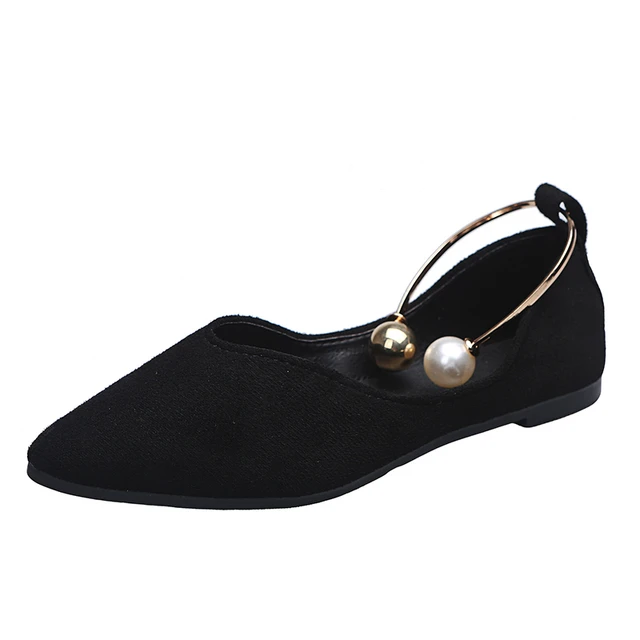 Shoes Woman Flats Sabot Loafers Vulcanize Moccasin Without Heels Casual Comfortable Barefoot Black Women Shoe with Free Shipping black