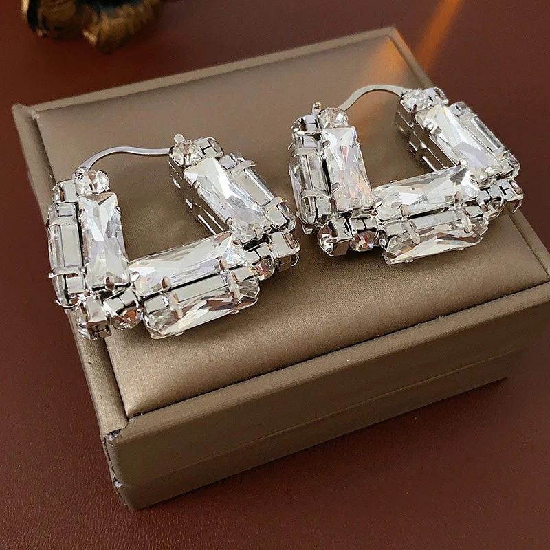 Glittering Exaggerate Elegant Simple Exquisite Earrings Women Jewelry Trendy Fashion Personality Party Gifts Accessories QD063 - 3
