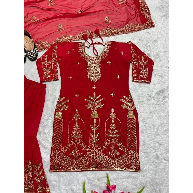 Indian Dress Salwar Kameez Party Wear Wedding Pakistani Suit indian sari top