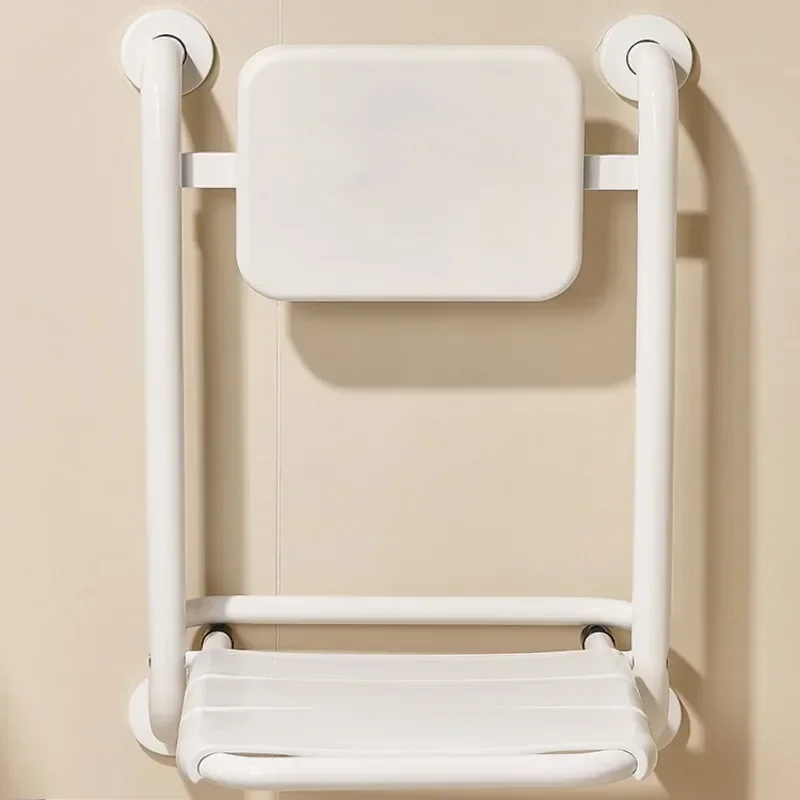 Non-slip Backrest Folding Stool Bathroom Chair Disability Aids, Wall Mounted Shower Seat, Bath Chairs Barrier Free Shower Stool 3