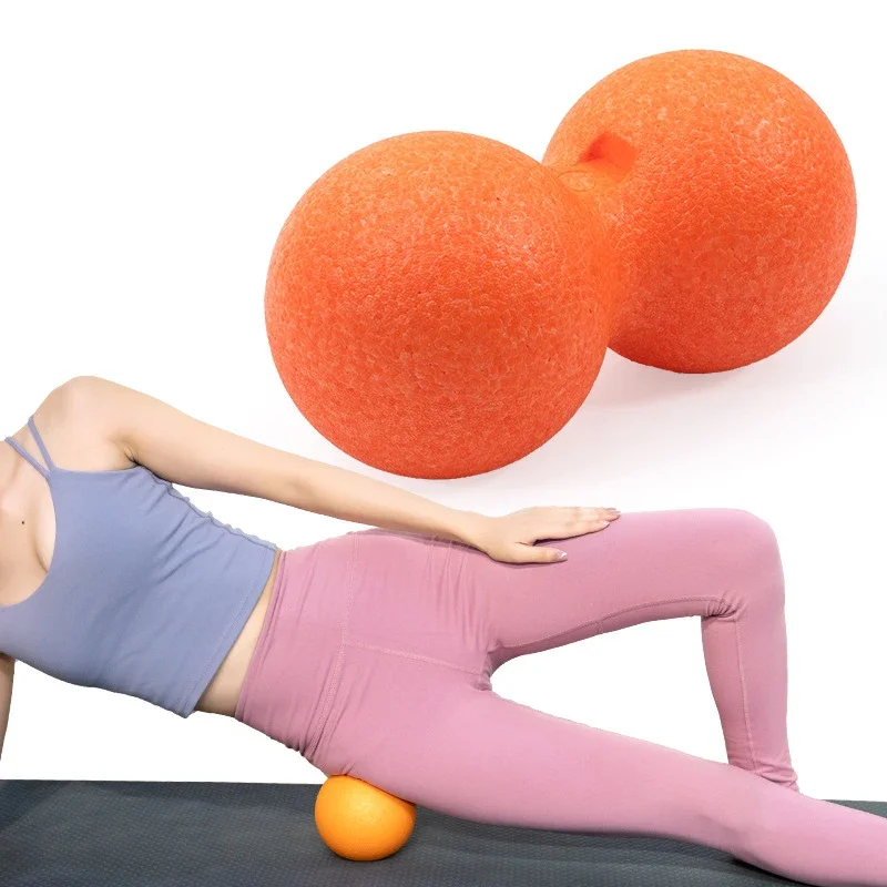 S58b5c8c08e774c8d939b8cc85622151aF.jpg Women Yoga Roller Foam Block Yoga Equipment Peanut Ball Set Block Peanut Massage Roller Ball Therapy Relax Exercise Fitness - Image 1