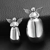 Small Keepsake Urns for Human Ashes Angel Wings Heart Mini Stainless Steel Cremation Memorial Urns for Ashes Jewelry Dropship 3
