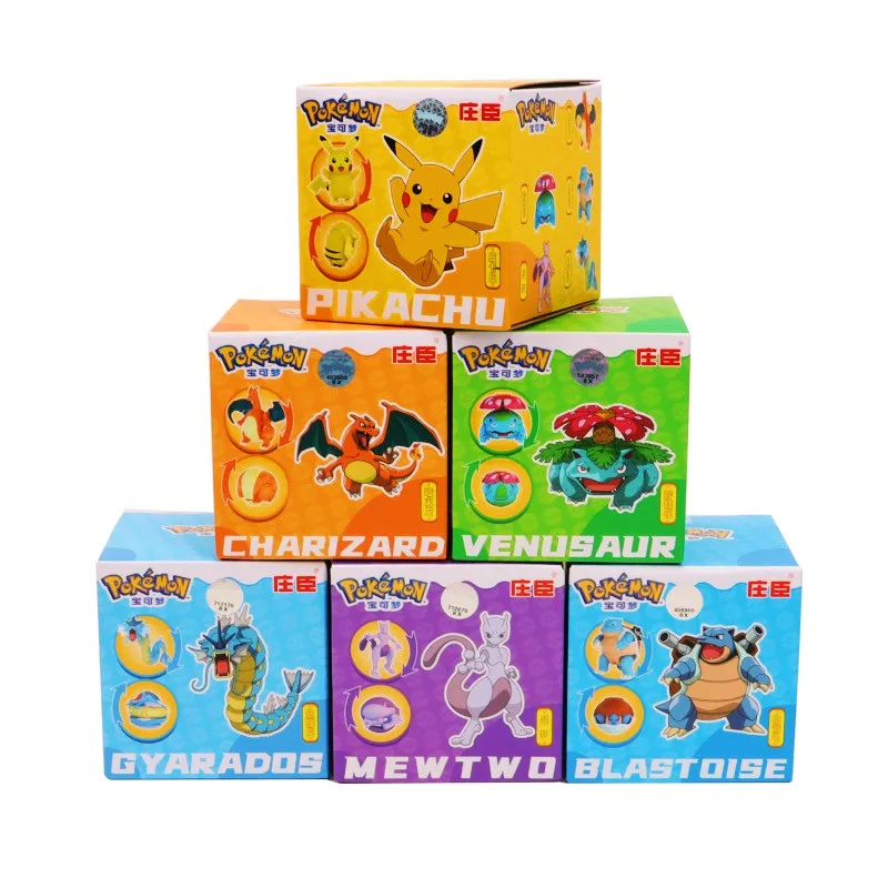 Pokemon Figure Pokeball Box Original Pikachu Deformation Toy Anime Figure Charizard Pocket Monster Model Regalo Di Compleanno Per Bambini