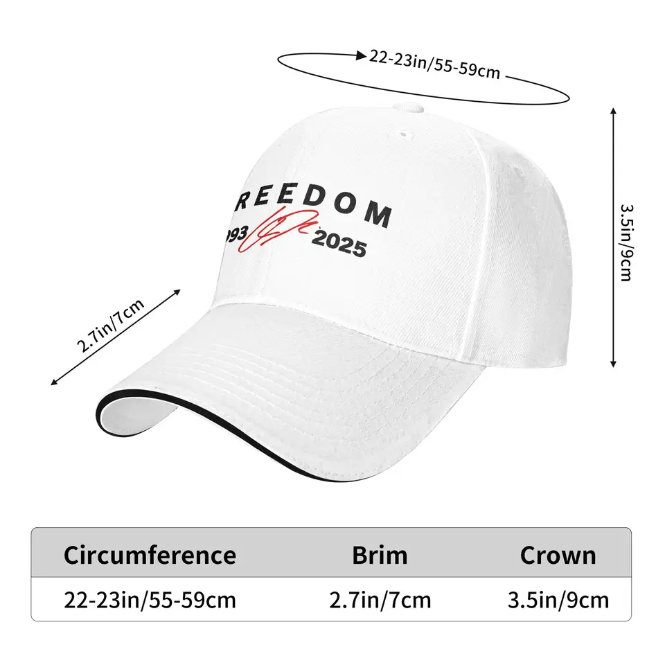 Casquette De Baseball Charlie Kirk Freedom - Look Trucker Vintage - Unisexe Réglable - Pour Sorties Et Sports - 6