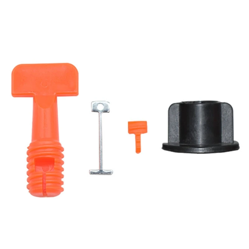 Tile Leveling System Tile Leveler Spacers Replaceable Steel Pins Ceramic Installation Tool with Wrenches