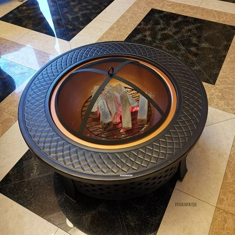 Minimalist Creative Fire Pits for Home Indoor Smokeless Charcoal Fire Pot Multi-purpose Indoor and Outdoor Heating Stove Brazier