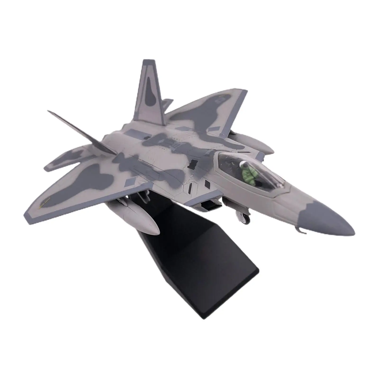 

1:100 Scale F22 Fighter with Stand Diecast Model Alloy Warplane Plane Collection