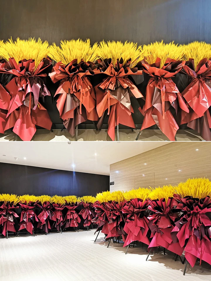 20 fogli di carta da regalo per bouquet di fiori, impermeabile, per matrimoni, compleanni, feste, decorazioni fai da te, 57 x 57 cm, colore