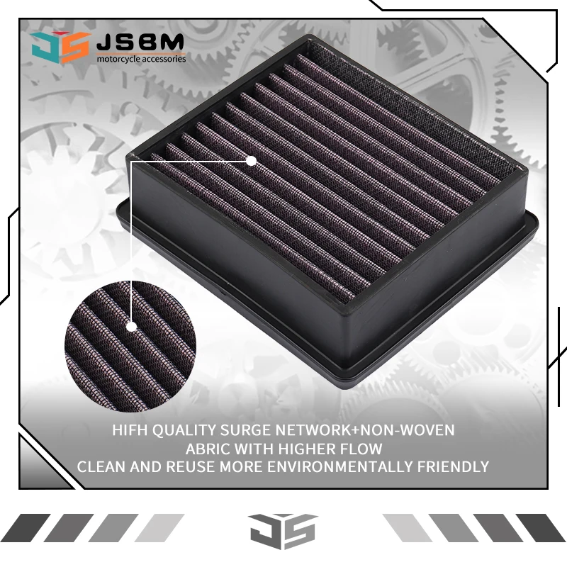 JSBM Motorcycle Air Filter For CFMoto 450SR 450NK 450MT 450CL-C 450SRS 450SS CF400-6 Engine Intake Cleaner