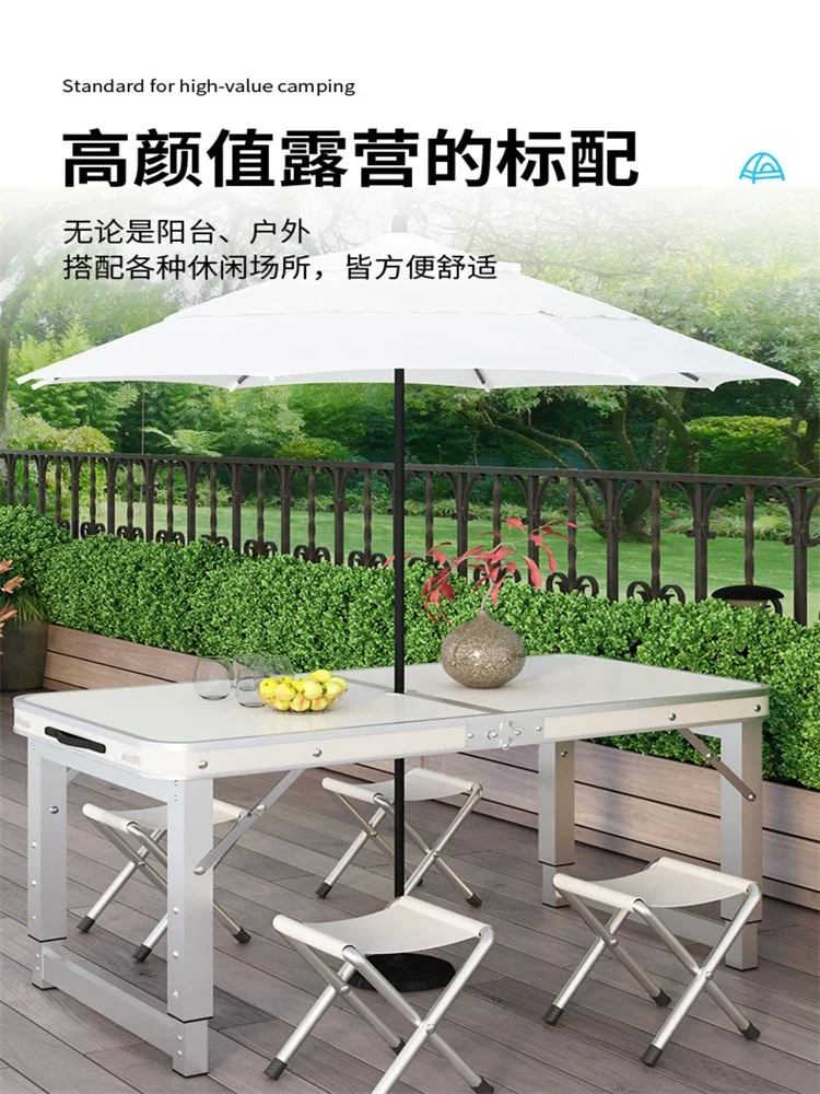 

HXL Folding Table Outdoor Night Market Stall Folding Table Portable Folding Dining Table and Chair