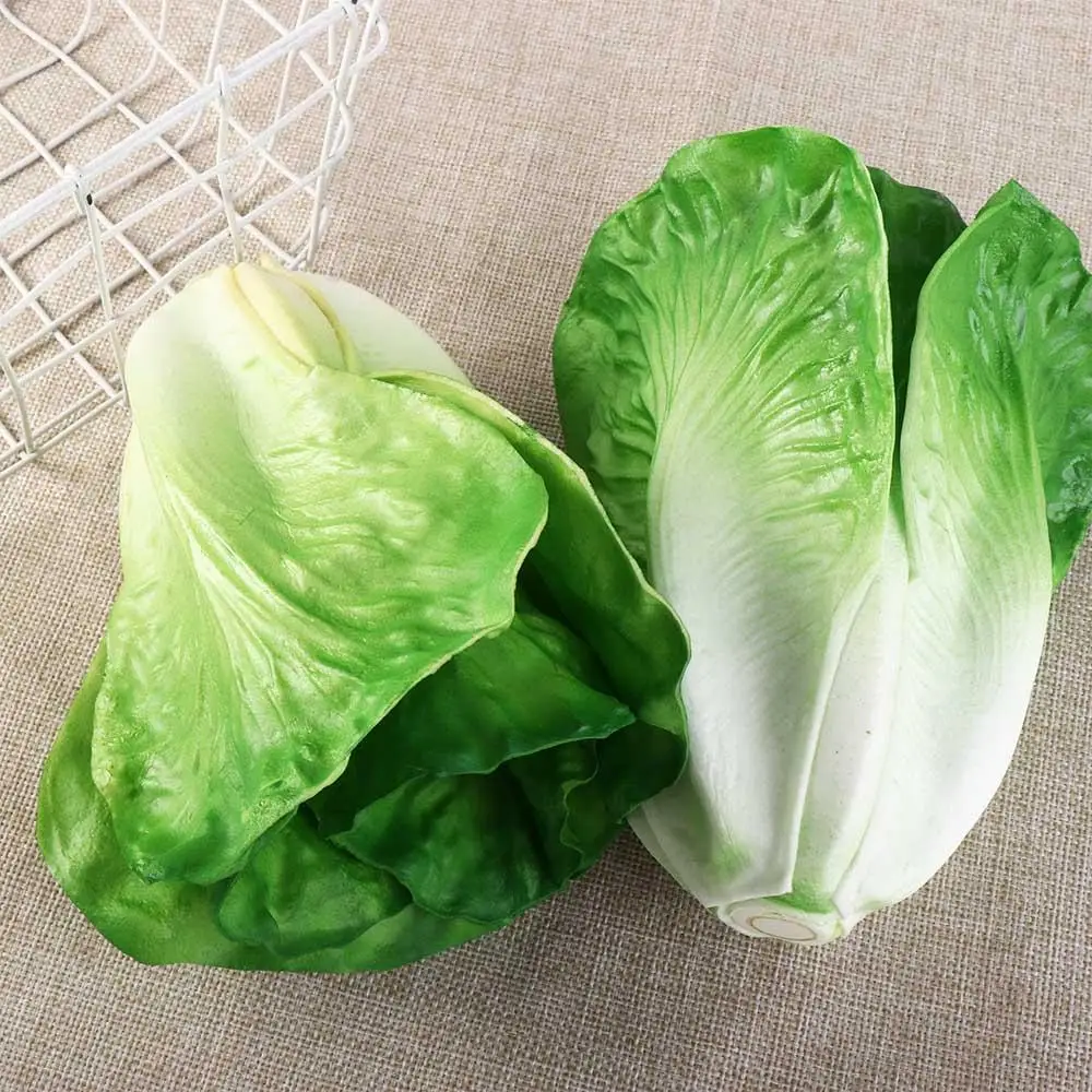 

Fake Green Artificial Decorative Large Realistic Table Display Lettuce Model Vegetable Model Photography Prop