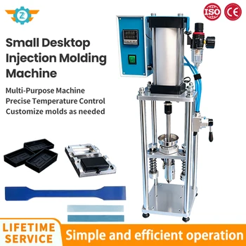 20g Mini Vertical Plastic Injection Molding Machine 350℃ 110V/220V for Small Production Mold Maker for Polymer ABS PVC USB Toy