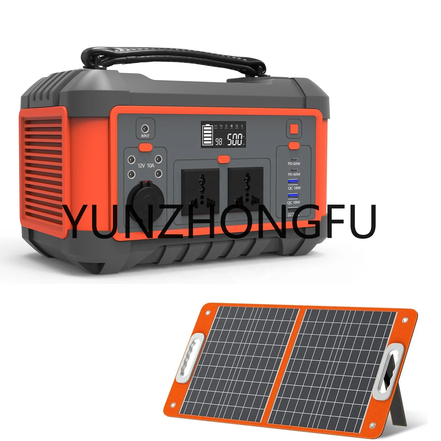 

500Wh Lithium Solar Generator 1000W 500W Portable Power Station with Magnetic Charger 2022 Wireless Bank