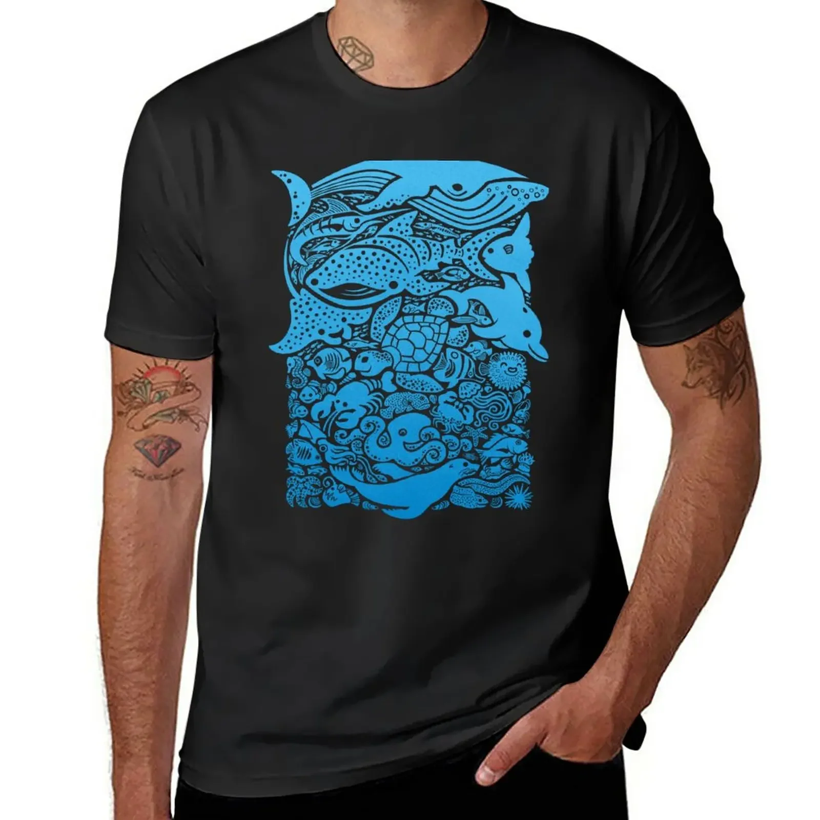 

Aquatic Blues 2 T-Shirt sublime kawaii clothes Men's t-shirts