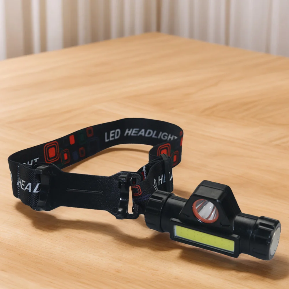 Mini LED Headlamp Waterproof Super Bright Head Torch USB Rechargable 2 Modes Adjustable Headband Outdoor Camping Fishing Lantern