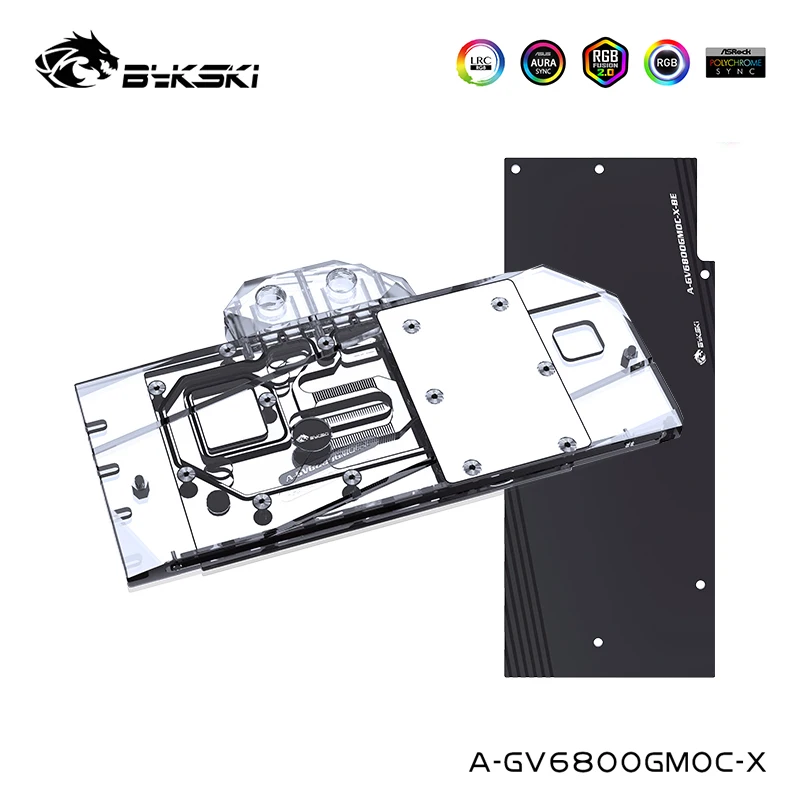 Bykski Computer Water Cooler Per Telsa P4/T4 Vga Blocco Di Raffreddamento Della Scheda Grafica, 12V 4Pin/5V 3Pinn-Tesla-P4-X