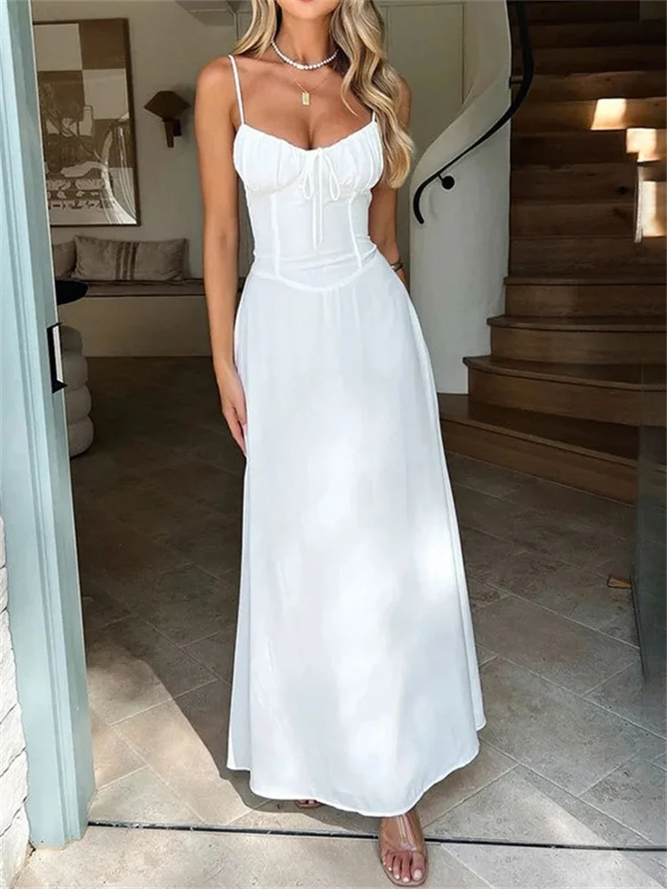 Wmstar Dresses for Women Clothes Sleeveless Sexy Temperament Elegant Bandage Maxi Dress Wholesale Dropshipping Summer Colthes