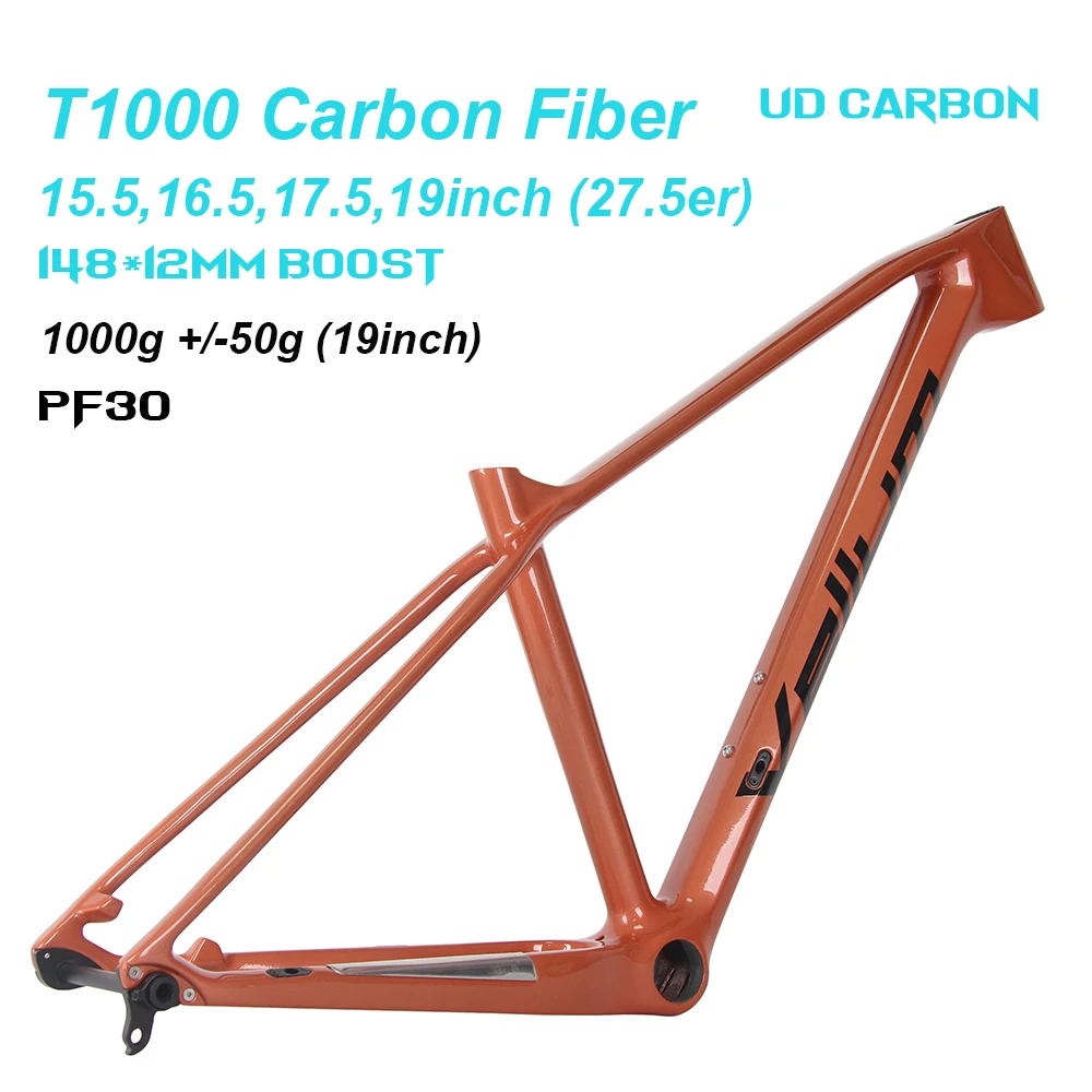 Vellum marca t1000 mountain bike quadro 27.5er impulso 148mm freios a