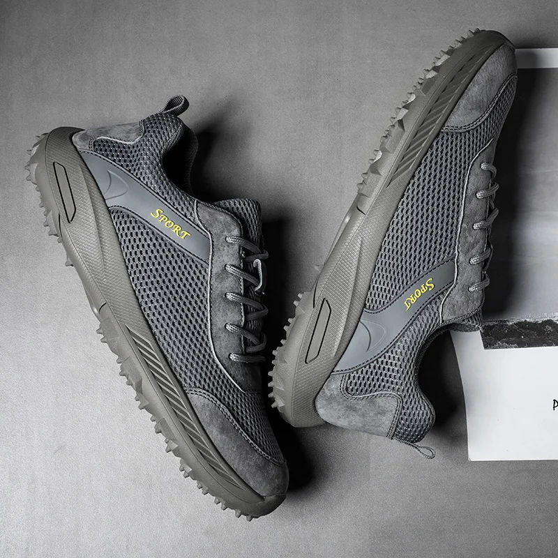 Men's Golf Shoes Men's Outdoor Golf Sneakers Comfortable Casual Walking Shoes Mesh Breathable Exercise Golf Sneakers Sizing38-46