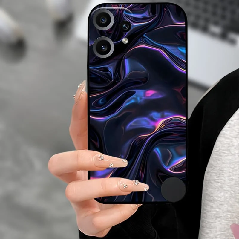 Premium Soft TPU Silicone Back Cover with Camera Protector - Black Bumper Case