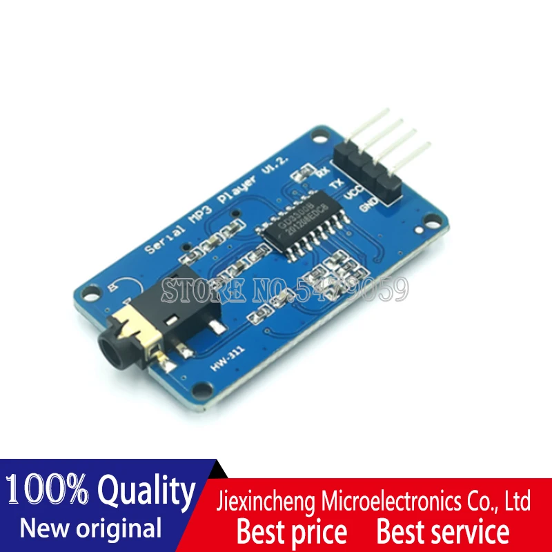 

5PCS YX5300 YX6300 UART Control Serial MP3 Music Player Module AVR/ARM/P New original