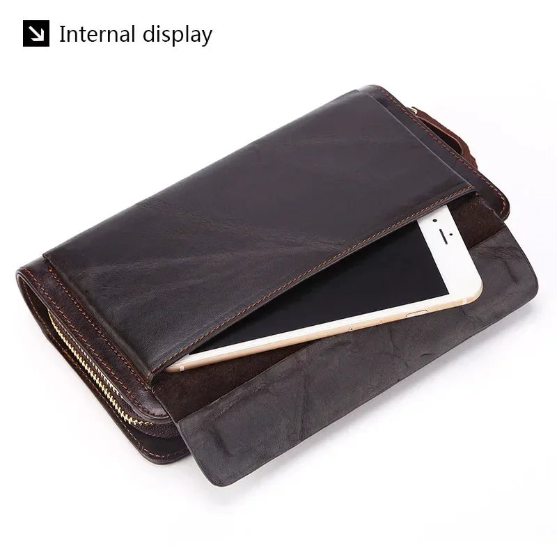 Genuine Leather Clutch Wallet for Men